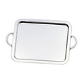 Silver Plated Rectangle Tray W/ Handle (19 1/2"x28 1/2")